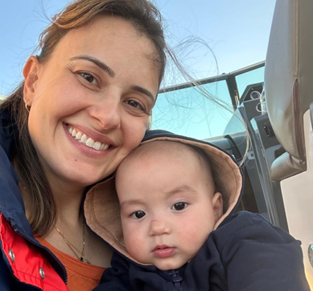 Mamãe Camila e bebê Gabriel 2 meses - Joinville/SC Depoimento consultoria do sono por Camila